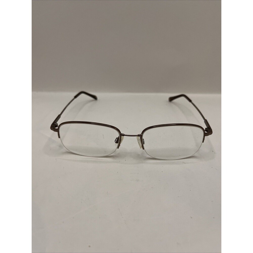 Outdoor Life Eyeglasses Zyloware 183 Half Rim Frames Only Brown 52-18-140